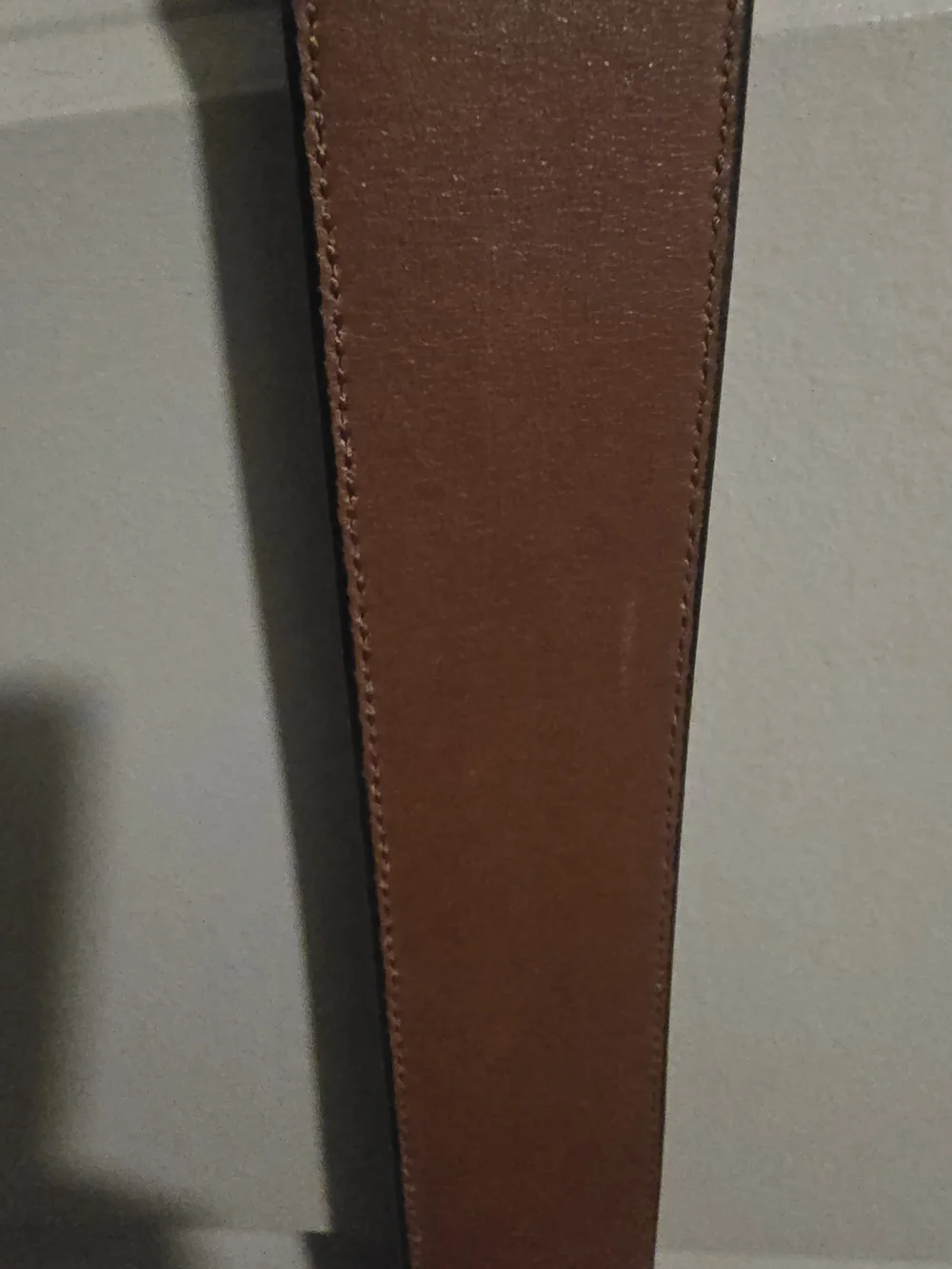 Coach Men’s Black and Brown Leather Belt with Signature 'C' Buckle